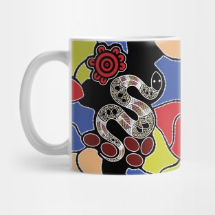 Aboriginal Art - Snake Dreaming Mug